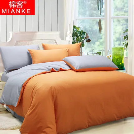 Luxury 100 Egyptian Cotton Designer Orange Brand Bedding Sets King