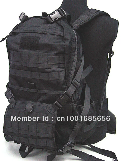 Молл патруль серии винтовки шестерни рюкзак черный CB Камуфляжный, для лесистой местности - Цвет: BK