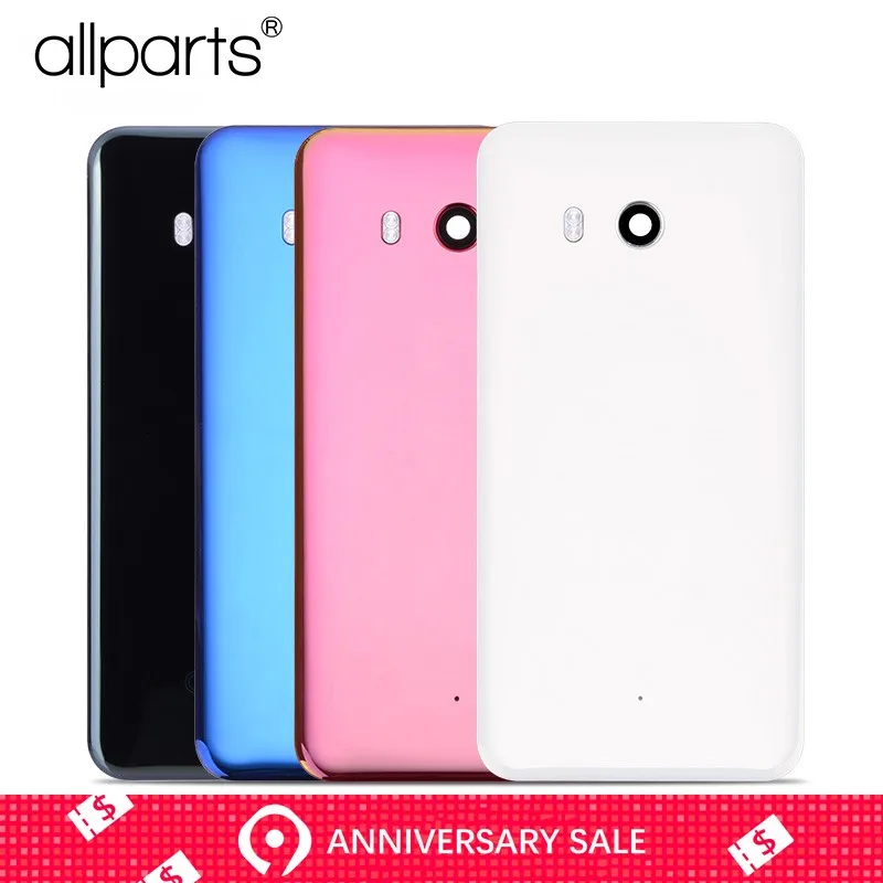 

Original Rear Back Housing for HTC U11 Back Cover Battery Door with Camera Lens U-3w W-1w Replacement Parts