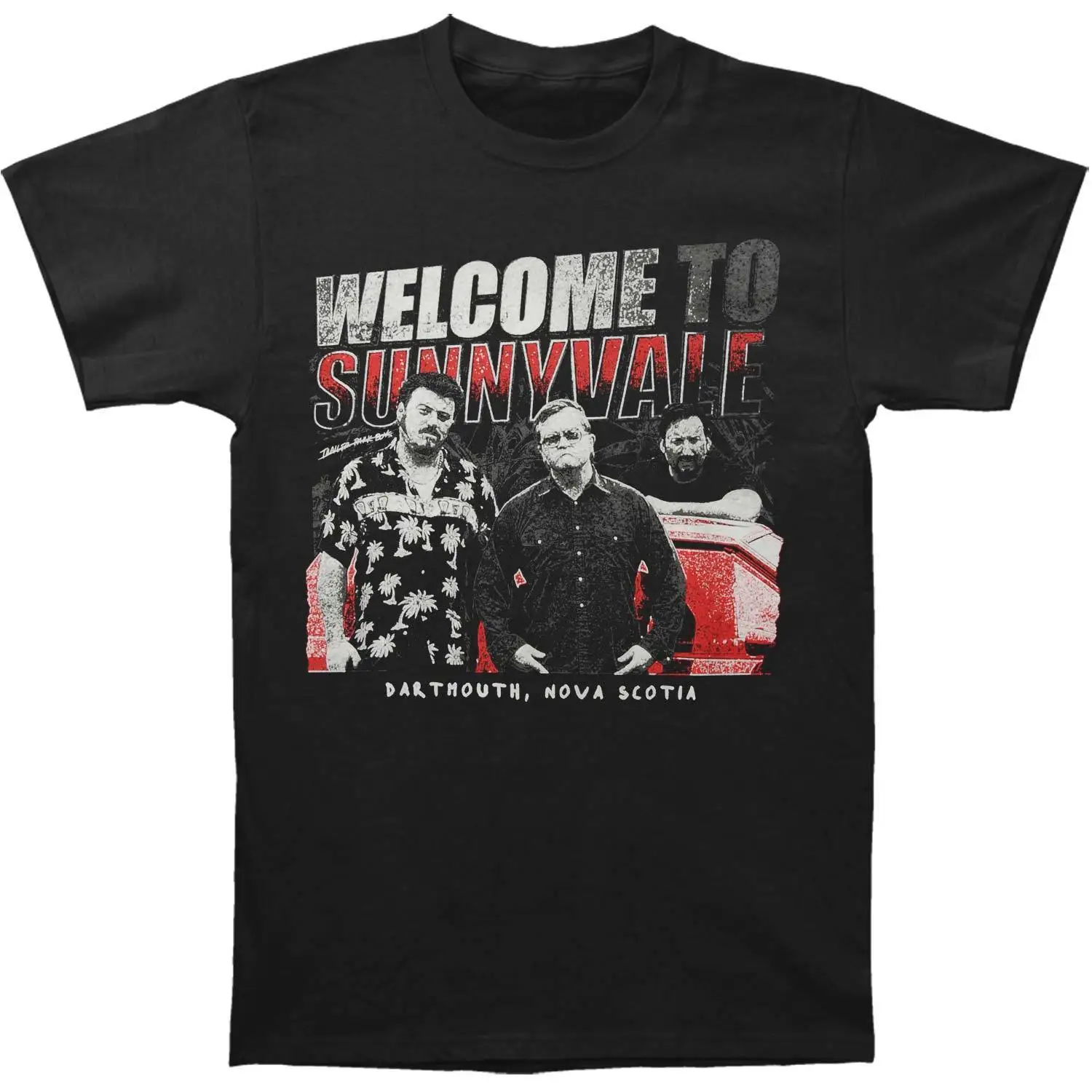 Trailer Park Boys Men's Welcome To Sunnyvale Tee T-shirt Blacksummer Hot Sale New Print Men T-Shirt Top | Мужская одежда