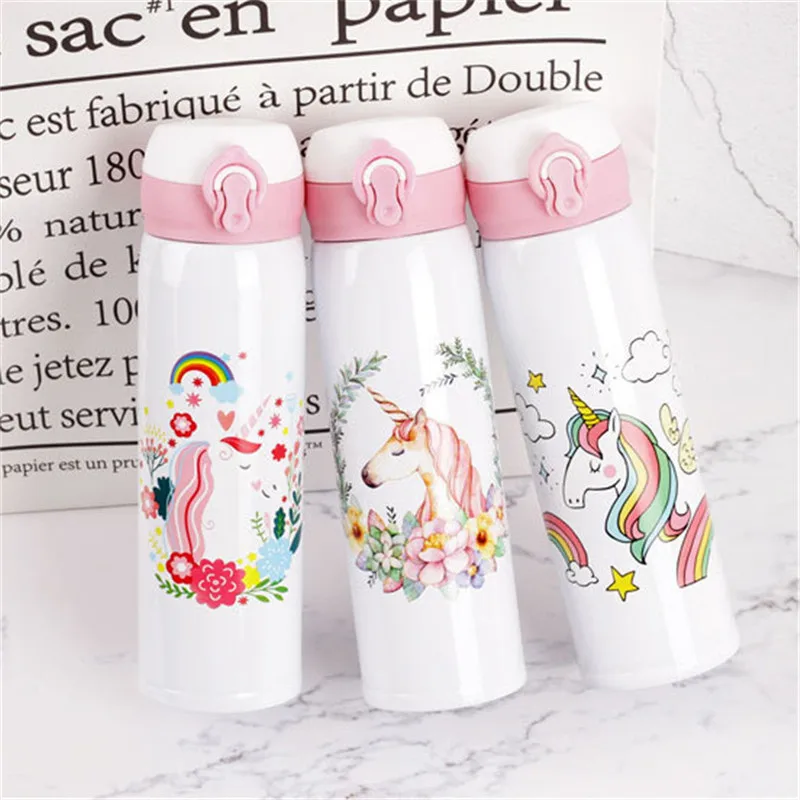 

Cute Cartoon Unicorn Vacuum Thermos Stainless Steel Thermocup Travel Thermal Bottle Coffee Cup Insulated Water Bottles