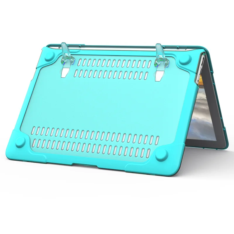 Складной чехол-подставка для ноутбука Macbook air Pro retina 11 12 13 15 A1706 A1708 A1989 матовый прозрачный чехол из поликарбоната+ ТПУ
