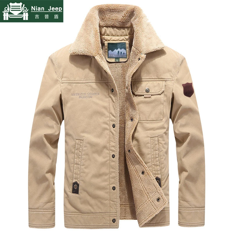 2020 Winter Outwear Jacket Men Thicken Wool Liner Warm Coat Male Windbreaker Military Men Jacket chaqueta hombre Plus Size M-6XL 2020 Winter Outwear Jacket Men Thicken Wool Liner Warm Coat Male Windbreaker Military Men Jacket chaqueta hombre Plus Size M-6XL