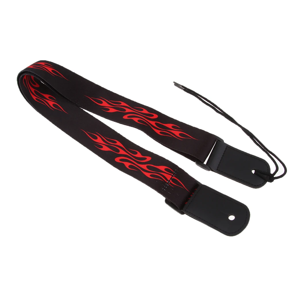 Tooyful Durable Cool Printing Pattern T/C Ukulele Shoulder Strap 4 String Guitar Belt Musical Instrument Accessory