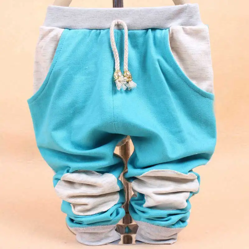 Новое поступление, осенняя одежда для детей штаны-шаровары для маленьких мальчиков длинные штаны с буквенным принтом для мальчиков и девочек, брюки, PLUS049 - Цвет: light green