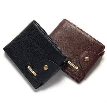 

Baellerry Purse For Men Genuine Leather Men's Wallets Thin Male Wallet Card Holder Cowskin Soft Mini Purses W023