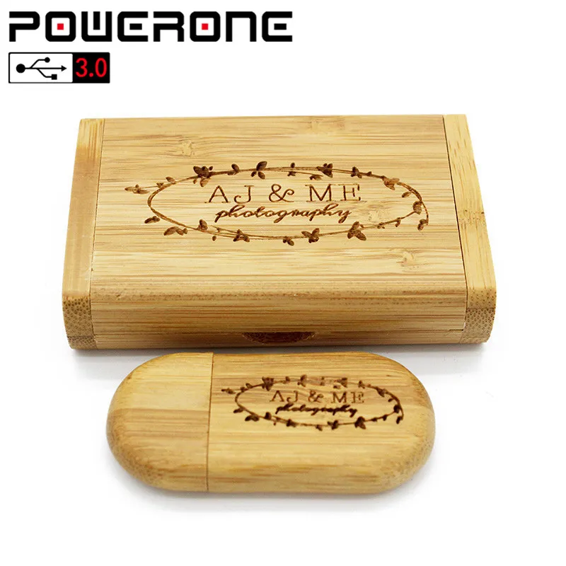 POWERONE USB 3 0 Бесплатная доставка Пользовательский логотип деревянный usb + коробка