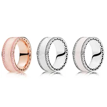 925 пробы Серебряное кольцо амулеты 3 стиля Капельное масло розовое золото розовый белый цвет женское 925 Кольцо для женщин ювелирные изделия