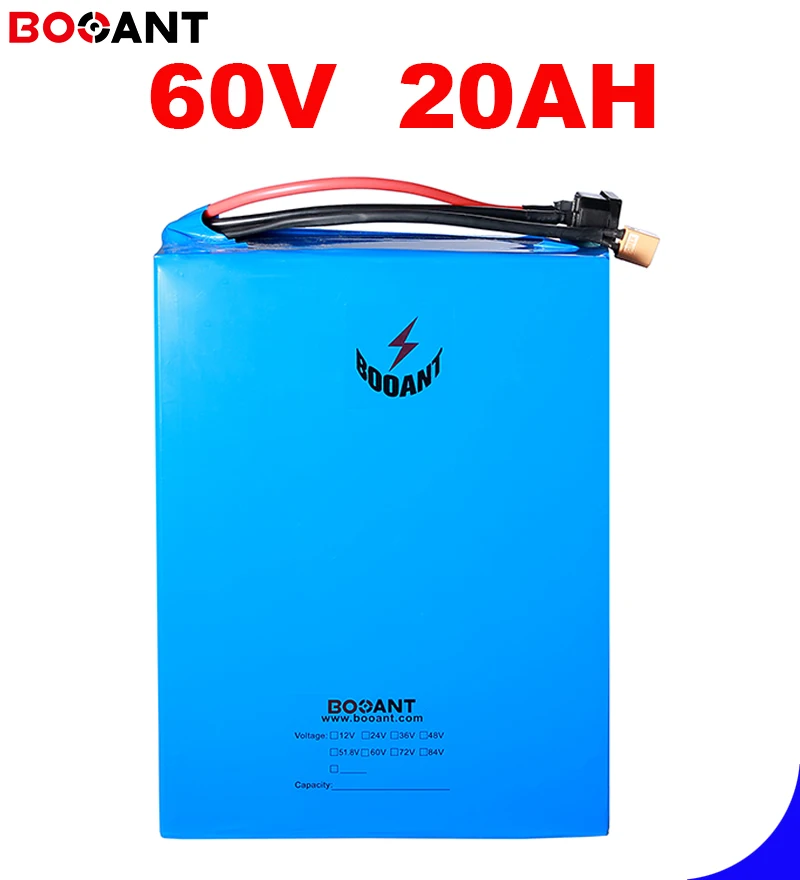 60 V Перезаряжаемые литий Батарея 60 V 20Ah для 800 W 1000 W 1500 W велосипед с электродвигателем Батарея 60 V с 5A Зарядное устройство