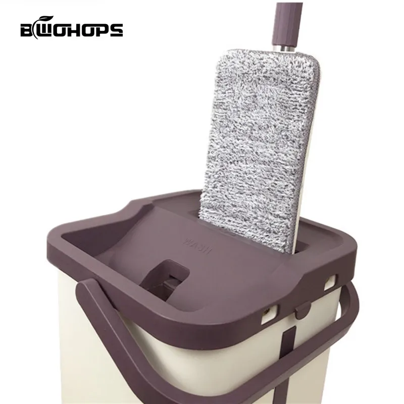 Copertura di Caso NUOVA Dura Piano Pigro Mop Secchio Magico Cleaner Ruotare Auto-strizzare Spremere Double Sided Tampone di Stracci di Lavaggio Automatico- sistema di asciugatura