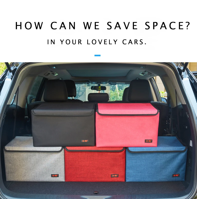 E-FOUR, минималистичный дизайн, коробка для багажника, Оксфорд, водонепроницаемая ткань, складная, экономит пространство, модные аксессуары для интерьера, автомобильные сумки для хранения