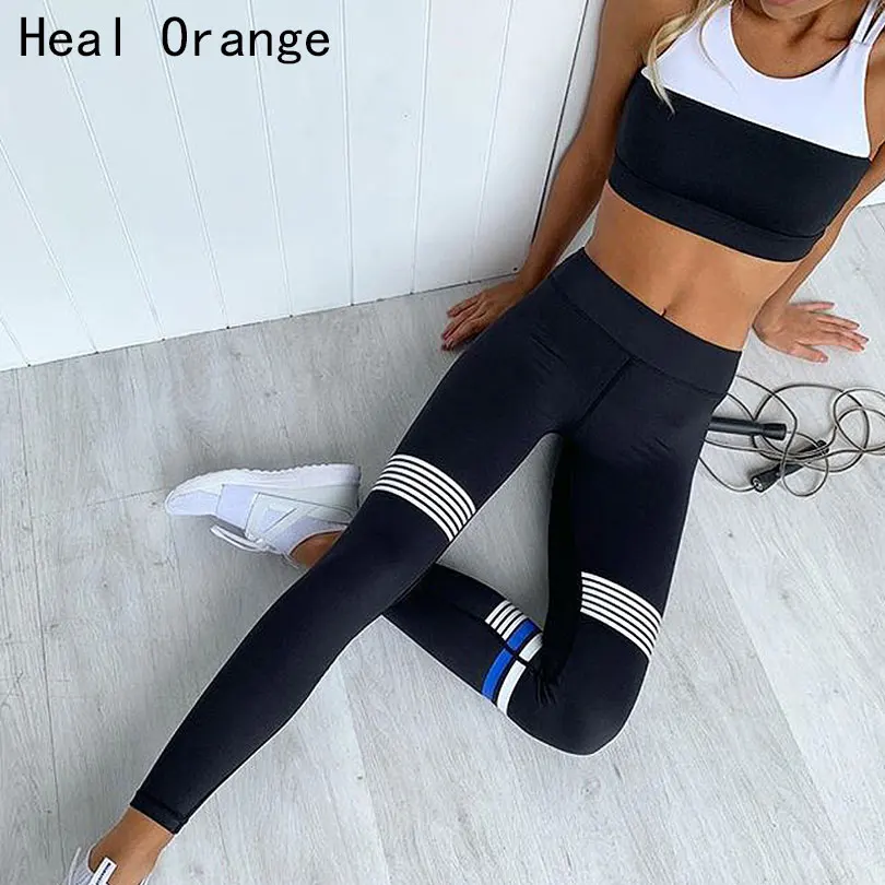 Najtaniej Kobiety Sport garnitur siłownia zestawy do jogi 2 sztuk kobiety odzież sportowa sportowiec topy + spodnie Fitness Workout zestaw do biegania odzież na jogę rajstopy