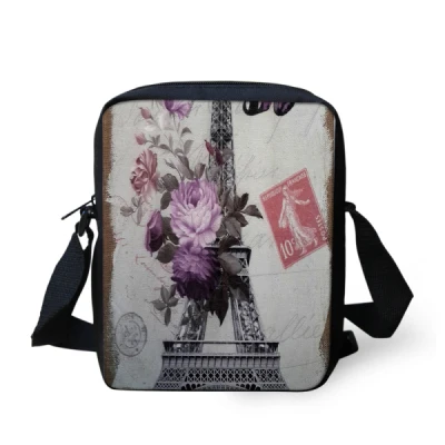 Мини женские сумки-мессенджеры, повседневные сумки через плечо, маленькие сумки с Эйфелевой башней, детские сумки через плечо, сумка Obliqu - Цвет: Z265E