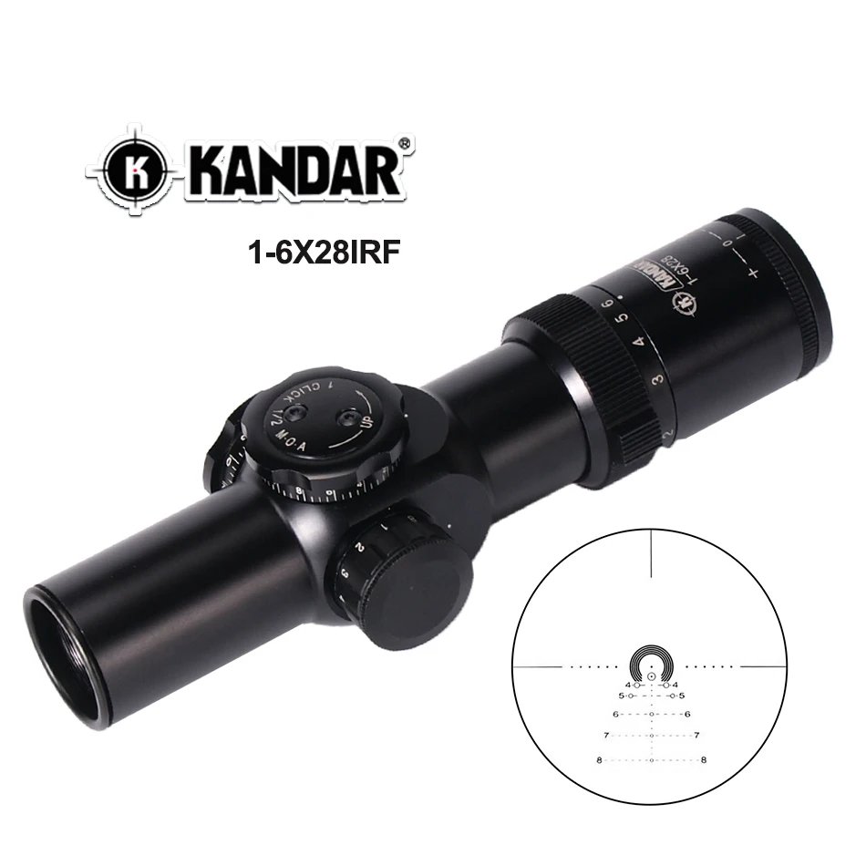 

1-6X28 Red and Green Illuminated Reticle Riflescope For Hunting