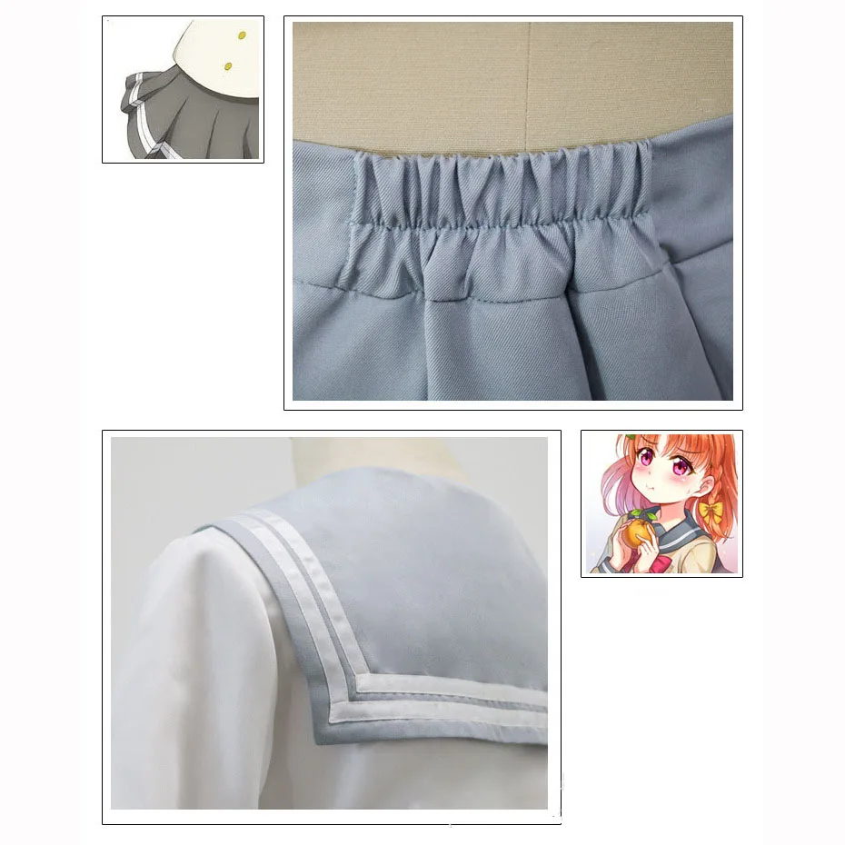 Love Live Sunshine Costumes Aqours костюмы для косплея женщин и взрослых Необычные аниме Takami Chika