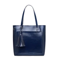 100% couro genuíno saco de ombro Da Forma Borla bolsa feminina da marca 2018 novas mulheres de alta qualidade bolsa frete Grátis