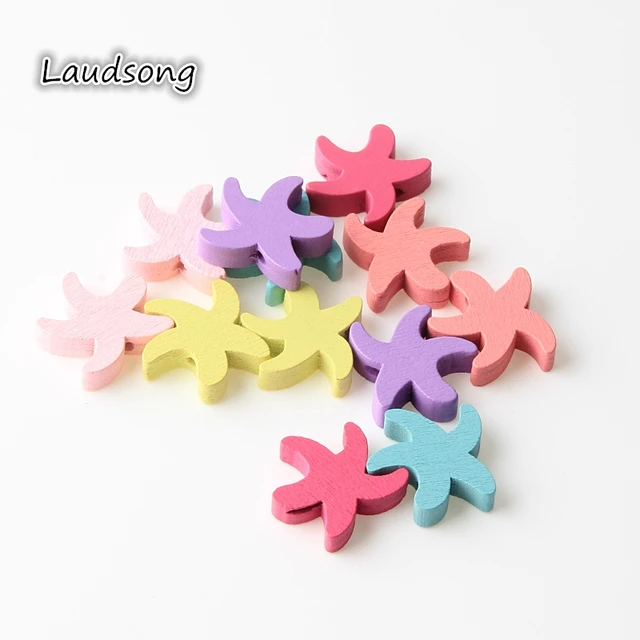 Cuentas de madera Natural de estrellas de mar mezcladas Diy de 18mm para la fabricación de joyas, accesorios de cuentas de madera sin plomo 50 Uds. Cuentas de madera Natural de estrellas de mar mezcladas Diy de 18mm para la fabricación de joyas, accesorios de cuentas de madera sin plomo 50 Uds.
