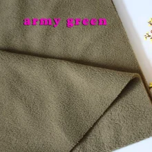 Армейский зеленый двусторонний флис ткань анти-пиллинг толстовки одеяла подкладка ткань продается двором