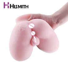 Hismith Life Size Pussy Ass doll 3D Realistic Male Masturbator Tight Vagina Masturbator Anal Sex Doll sex toys for men
