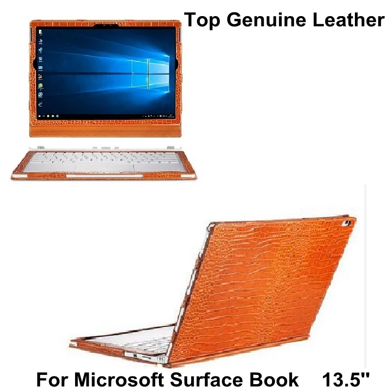 Водонепроницаемый чехол из натуральной кожи для ноутбука Microsoft Surface Book планшета 13