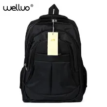 2016 Moda Unisex Negro Mochila Portátil Hombres Bolsas Escuela Para Los Muchachos Adolescentes de Gran Capacidad de Bolsa de Nylon Mochila Mochila XA68