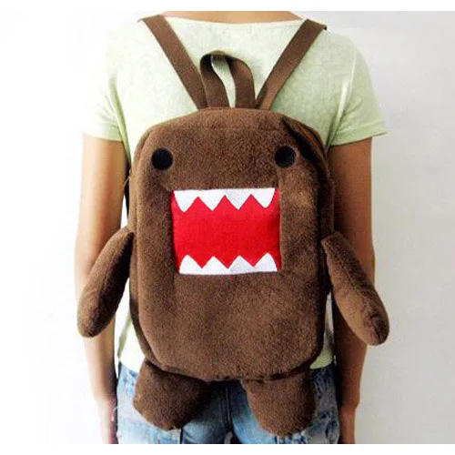 

Wholesale 10* New Brown DOMO KUN Plush Backpack Toy Cute Sitting Style Baby Toy