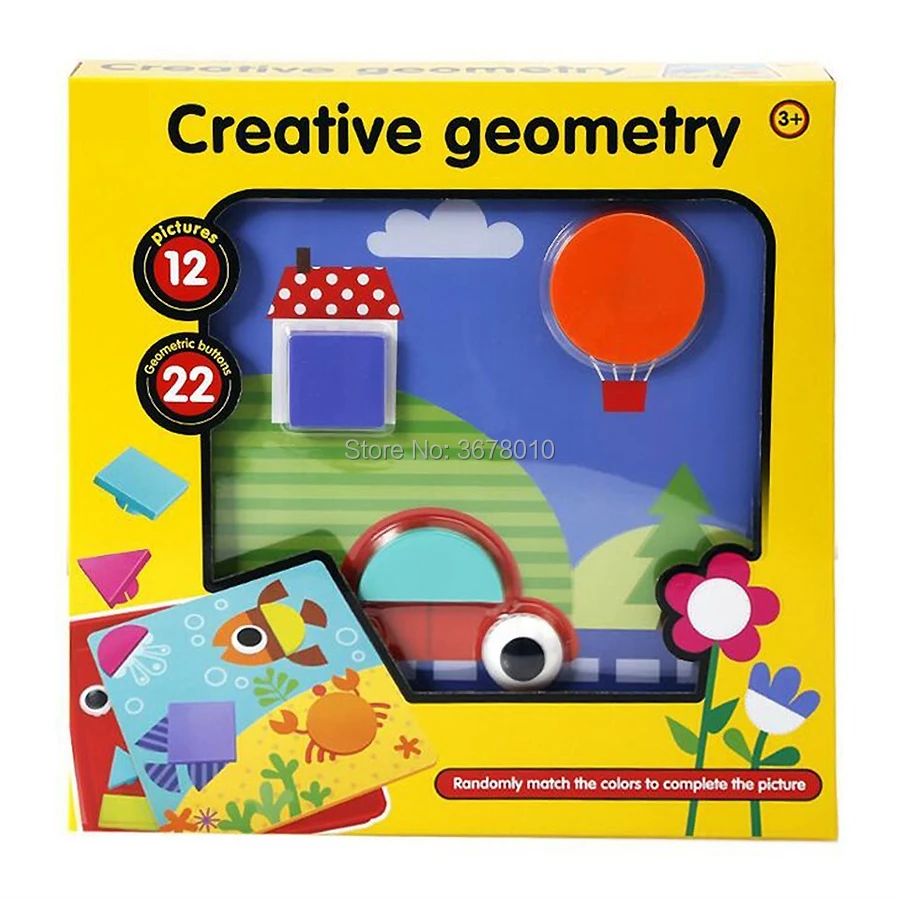 Creative geometry mushroom stud assembly board toy.Geometric combination of plywood toys with 12 pictures,22 geometric buttons candy toy crane cabinet kit diy assembly parts main board 28cm gantry led flashing joystick buttons coin accceptor harness etc