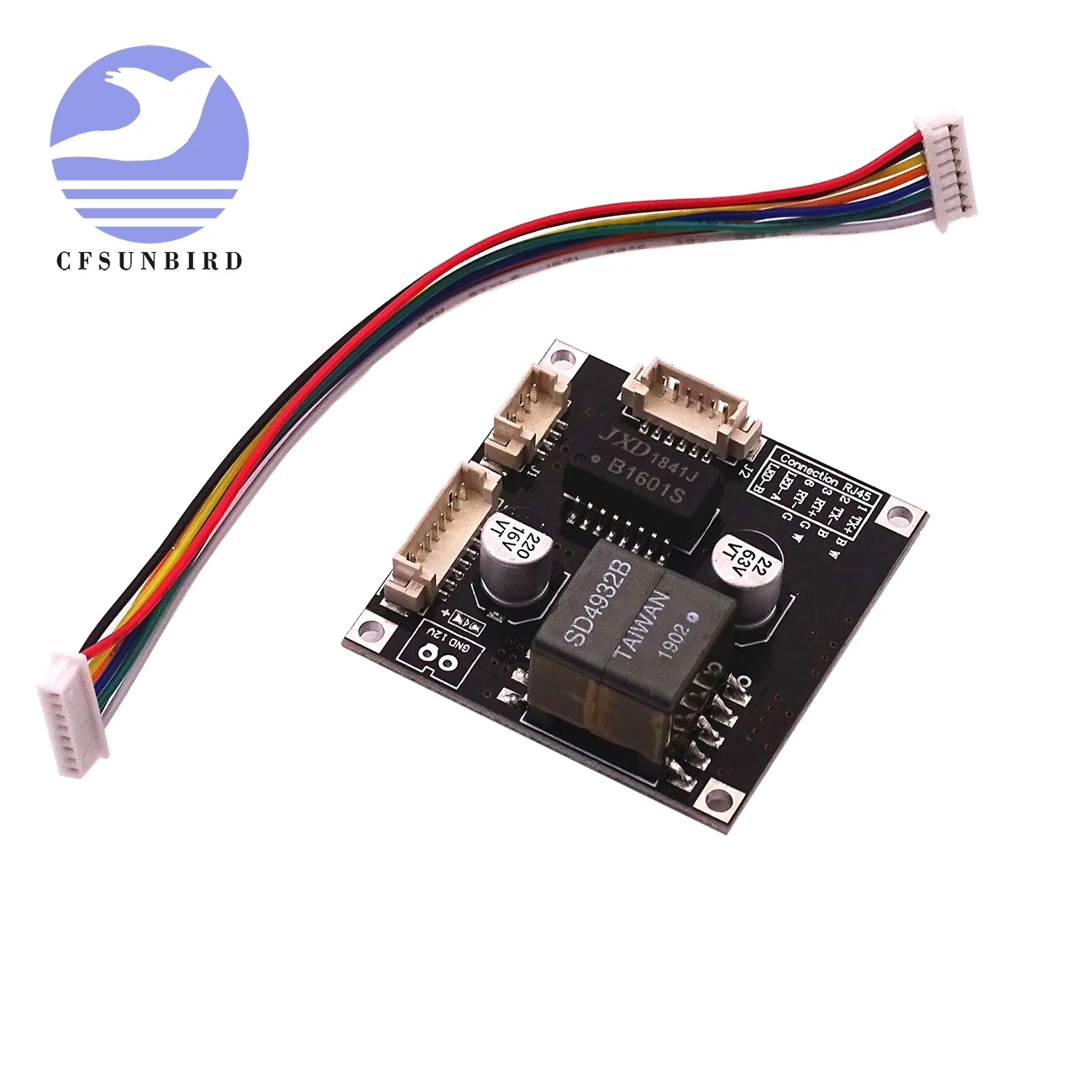 

new PoE Module board for Security CCTV Network IP Cameras Power Over Ethernet 12V 1A output IEEE802.3af compliant 1500V