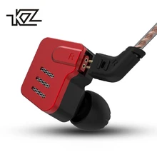 KZ BA10 металлические наушники 5BA балансный арматурный драйвер HIFI бас наушники в ухо монитор Спорт гарнитура Шум отменяя наушники