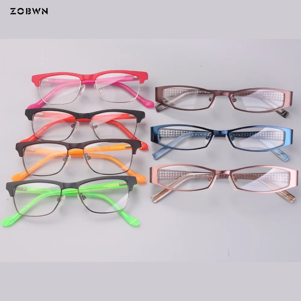 Mix wholesale kids acetate Retro eyeglasses Men Women brand Designer glasses Male Female Optical