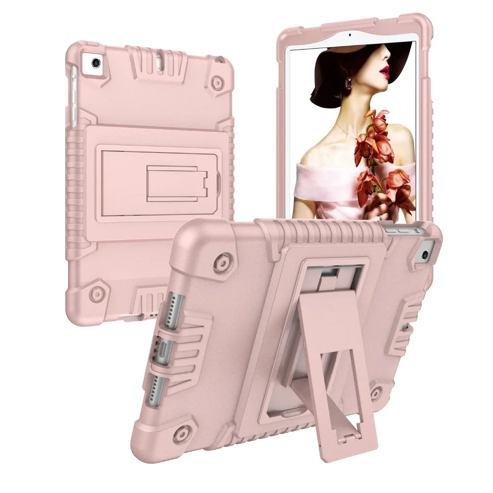 

For iPad Mini/iPad Mini 2/iPad Mini 3 Case Shockproof Silicone Soft Case Protective Anti-Slip Case for iPad mini 4 Stand Case