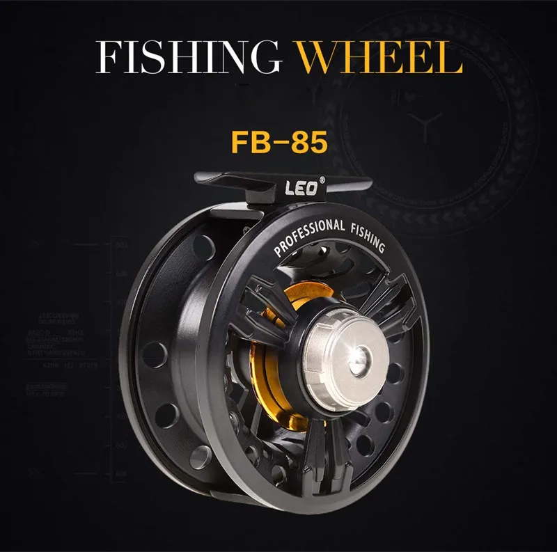 LEO Full Mental Fly Fishing Reel 2+1BB High Quality Fly Fishing Wheel LeftRight Hand Exchangeable Boat Fishing Reel FB-85 (17)