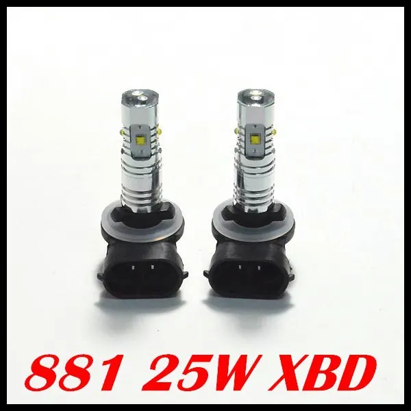 2 шт./партия 881 светодиодов 880 h1 h3 h11 25 вт чип Cree светодиодные SMD противотуманные