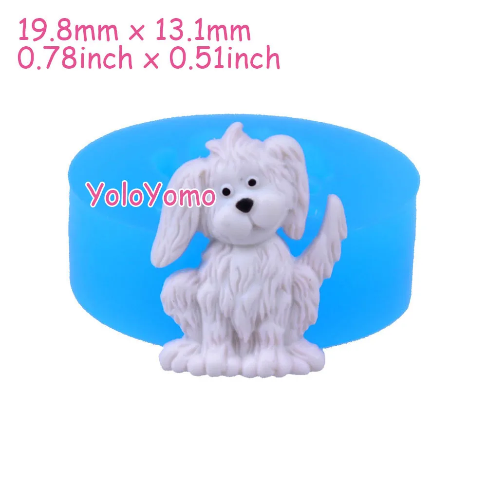 D413YL-19-8mm-Dog-Puppy-Silicone-Mold-Animal-Mold-Fondant-Cake-Decoration-Gum-Paste-Chocolate-Resin