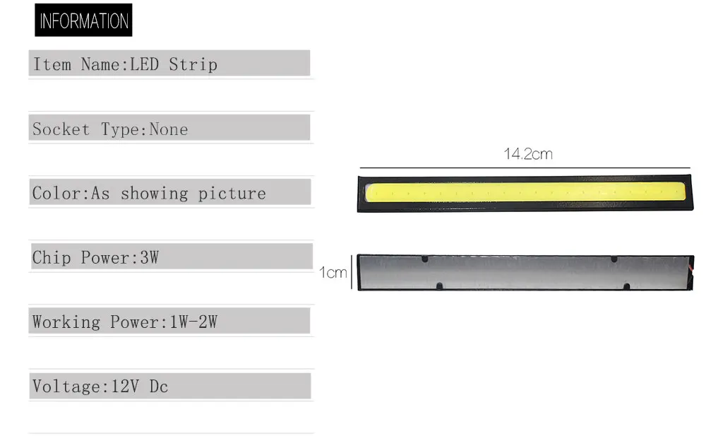 2 шт., новинка, 17 см, 14 см, светодиодный COB Дневной ходовой светильник, трубчатая полоса постоянного тока, 12 В, автомобильный светильник, парковочная противотуманная панель, лампа, багажник, купольный светильник