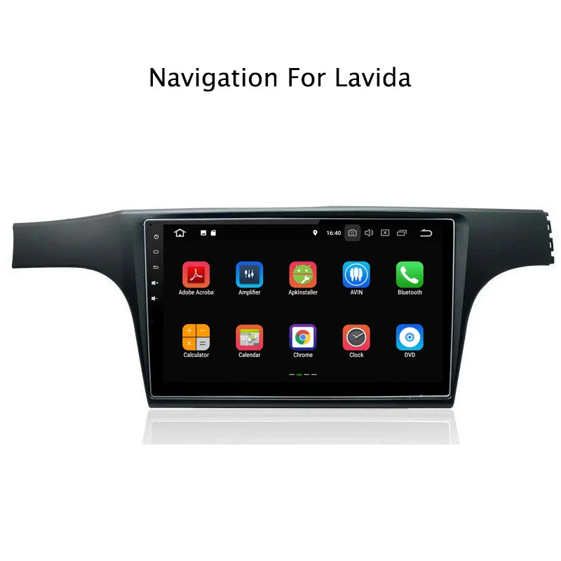 Discount 10.1" 2G RAM 16G ROM Android 8.1 Car DVD Multimedia Player For VW Lavida 2013-2014 GPS Navigation Radio Stereo Audio 4