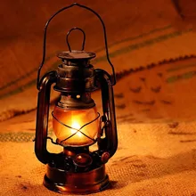 Ретро керосиновая лампа для учебы, украшения дома, деревенский промышленный Многоцветный портативный Ночной светильник, подвесные антикварные лампы