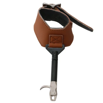 

Hunting Shooting Arrow Compound Bow Arrow Releases With Adjustable Strap Length For Shooting Wrist Strap Steel Calip