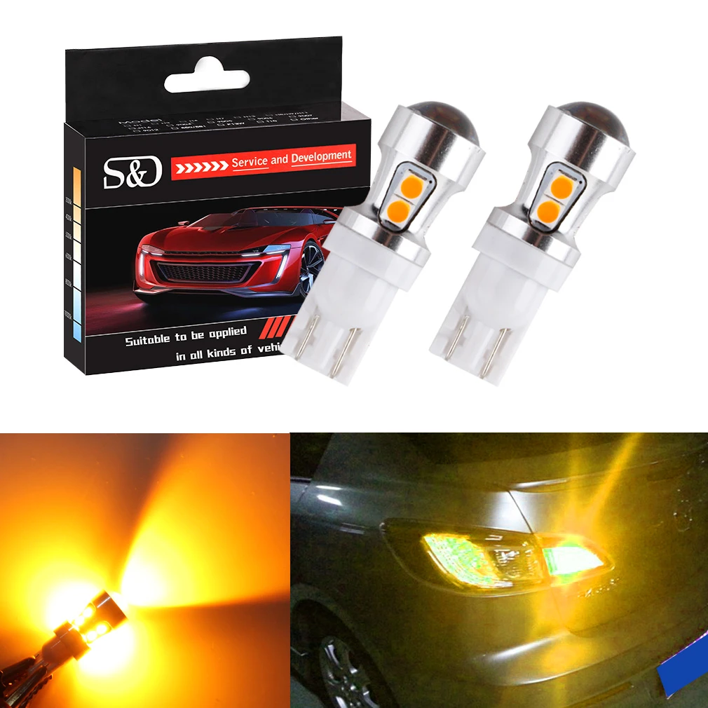 T10 Canbus Obc エラーフリーの球根インテリアエミッタ Led 194 W5w 車ランプ外部 10 Smd 3030 12 12v アンバー自動ライトイエロー D030 12v Led Lights Interior Interior Car Lightscar Lamp Interior Aliexpress