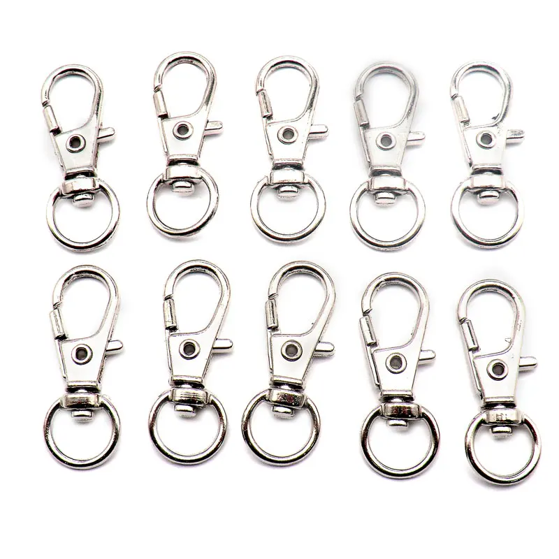 

Wholesale 100 X Silver Key Ring KeyChain Split Chain For Key Rings Dog Tag Accessories For Pet Tag Bag Decoration Jewelry Buckle