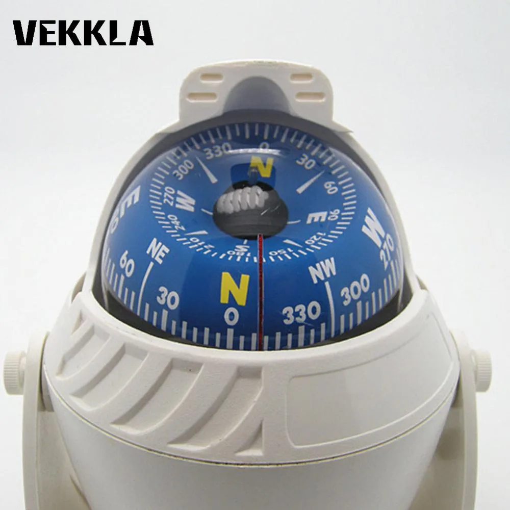 

White ABS Macromolecule Plastic LED Light Digital for Compass Magnetic Sphere Marine Military Electronic Boat Car for Compass