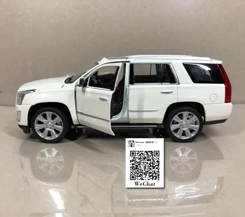 WELLY 1/24 масштабная модель автомобиля игрушки Cadillac Escalade SUV литая под давлением металлическая модель автомобиля игрушка для коллекции, подарка, детей