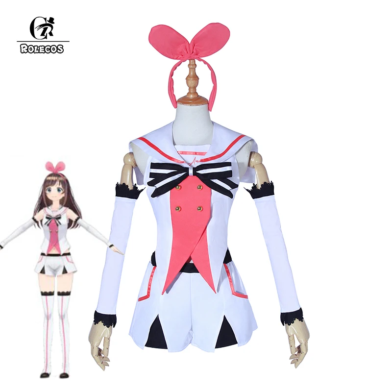 

ROLECOS New Arrival Kizuna AI Cosplay Costume Popular Virtual Youtuber A.I.Channel Cosplay Costume Full Set