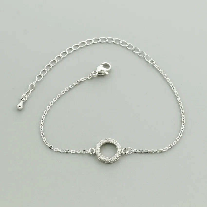 Цепочка Из Нержавеющей Стали Pulseras золотого цвета карма кубический цирконий