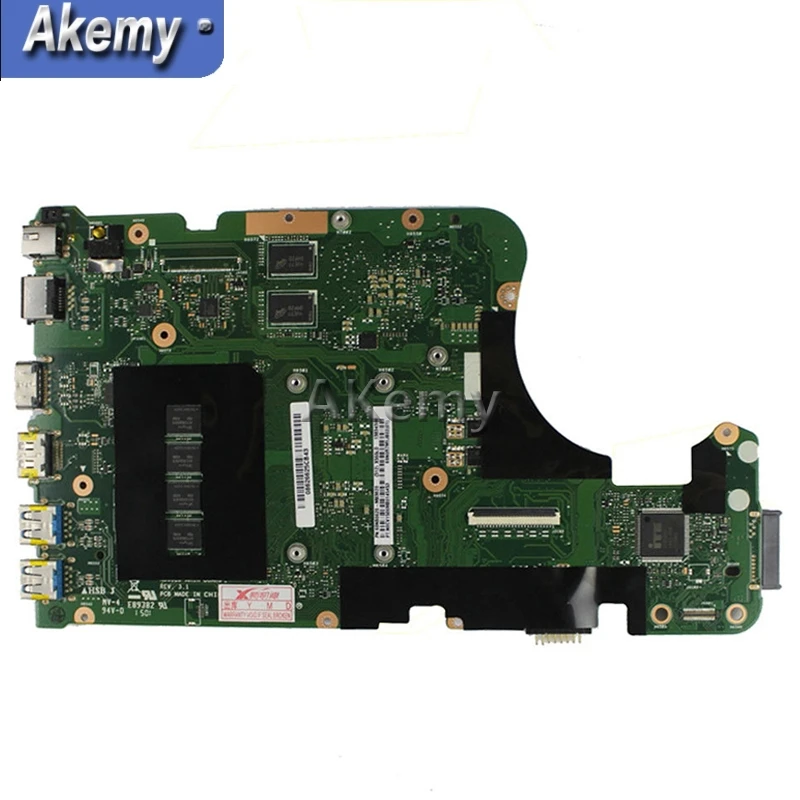 Akemy X555LD материнская плата для ноутбука ASUS X555LD X555LDB X555LA X555LB X555L X555 Тесты оригинальная материнская плата 4G-RAM I7-5500U GT920M