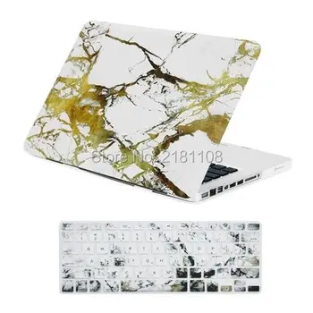 

1 gift White Marble Matte Hard Case +Marble Keyboard Skin Cover for Macbook Pro 13" Model A1278 A1534 A1466 A1465