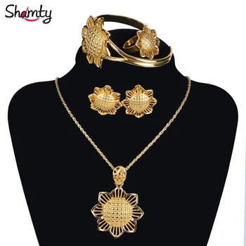 

Shamty Ethiopian Jewelry Sets Pure Gold Color Silver Color Bride African Wedding Sets Eritrea Habesha style A30004