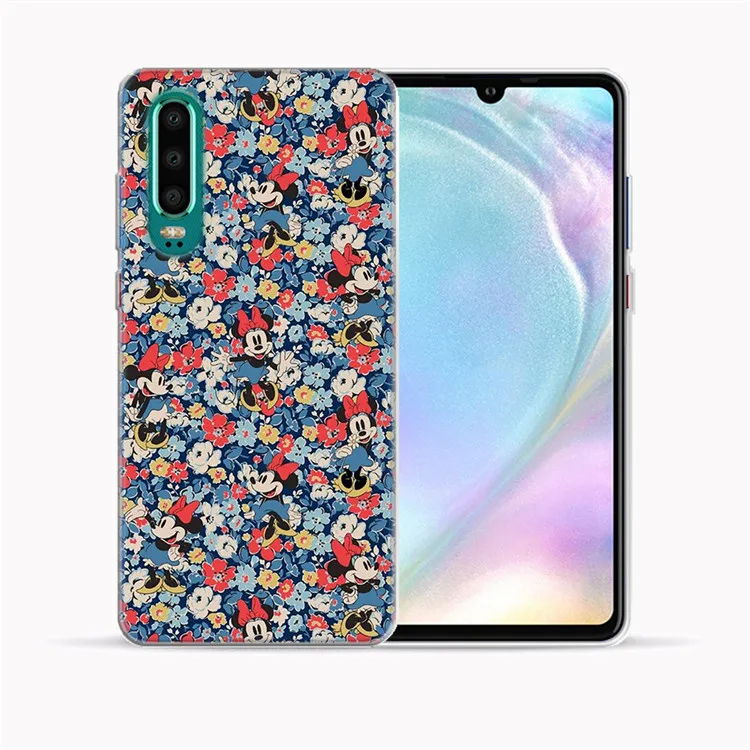 Чехлы с принтом из мультфильма, мягкий ТПУ чехол для huawei P30 Lite P30 Pro P30, прозрачный защитный силиконовый чехол - Цвет: 16