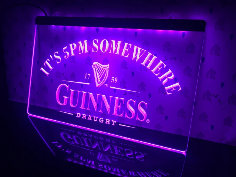 091 светодиодная подсветильник ка Guinness It's 5|Таблички и знаки| |