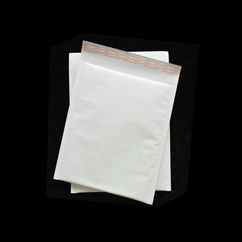 50pcs/lot White Bubble Mailers Padded Envelopes 120x175mm Size Kraft